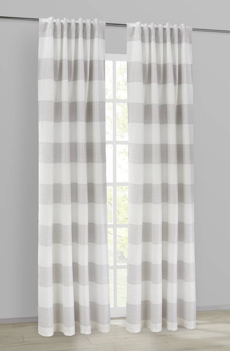 POCOline Kombivorhang Stevie silber B/L: ca. 140x245 cm