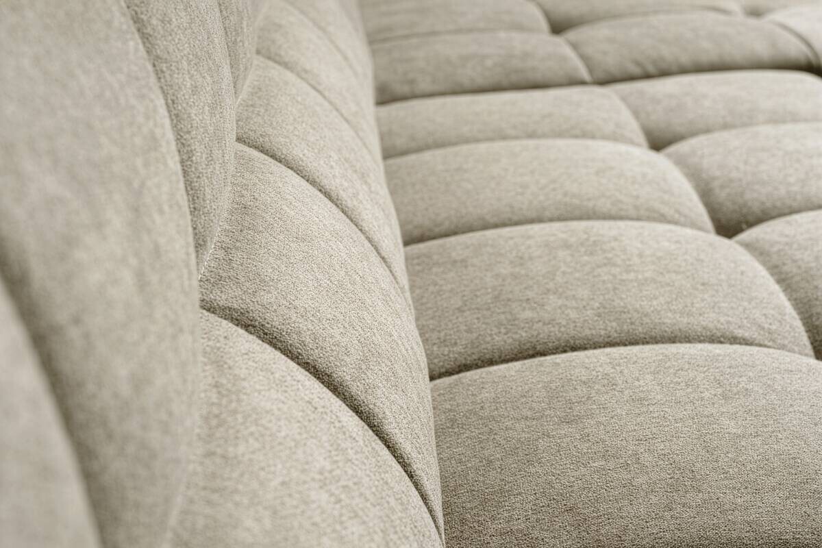 Ecksofa mit Bettfunktion beige Flachgewebe B/H/T: ca. 267x93x163 cm