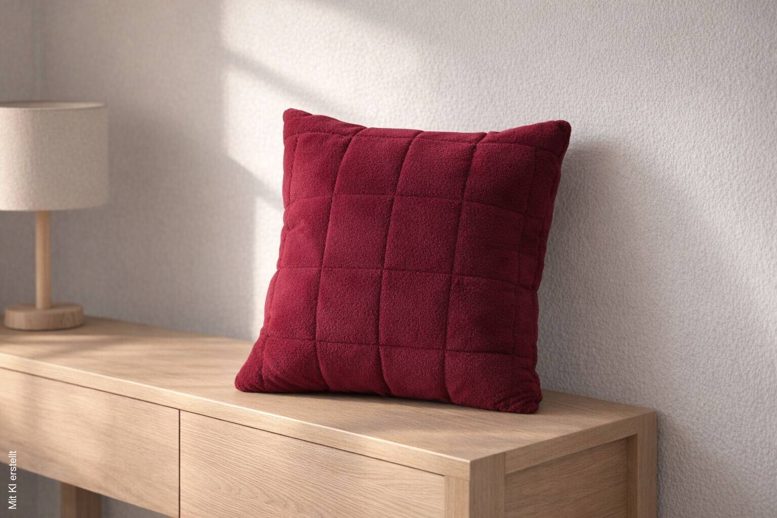 Kopfkissen Cashmere Touch bordeaux Polyester B/L: ca. 80x80 cm