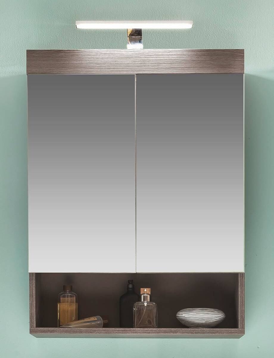 Spiegelschrank Runner Rauchsilber Nachbildung B/H/T: ca. 58x75x18 cm