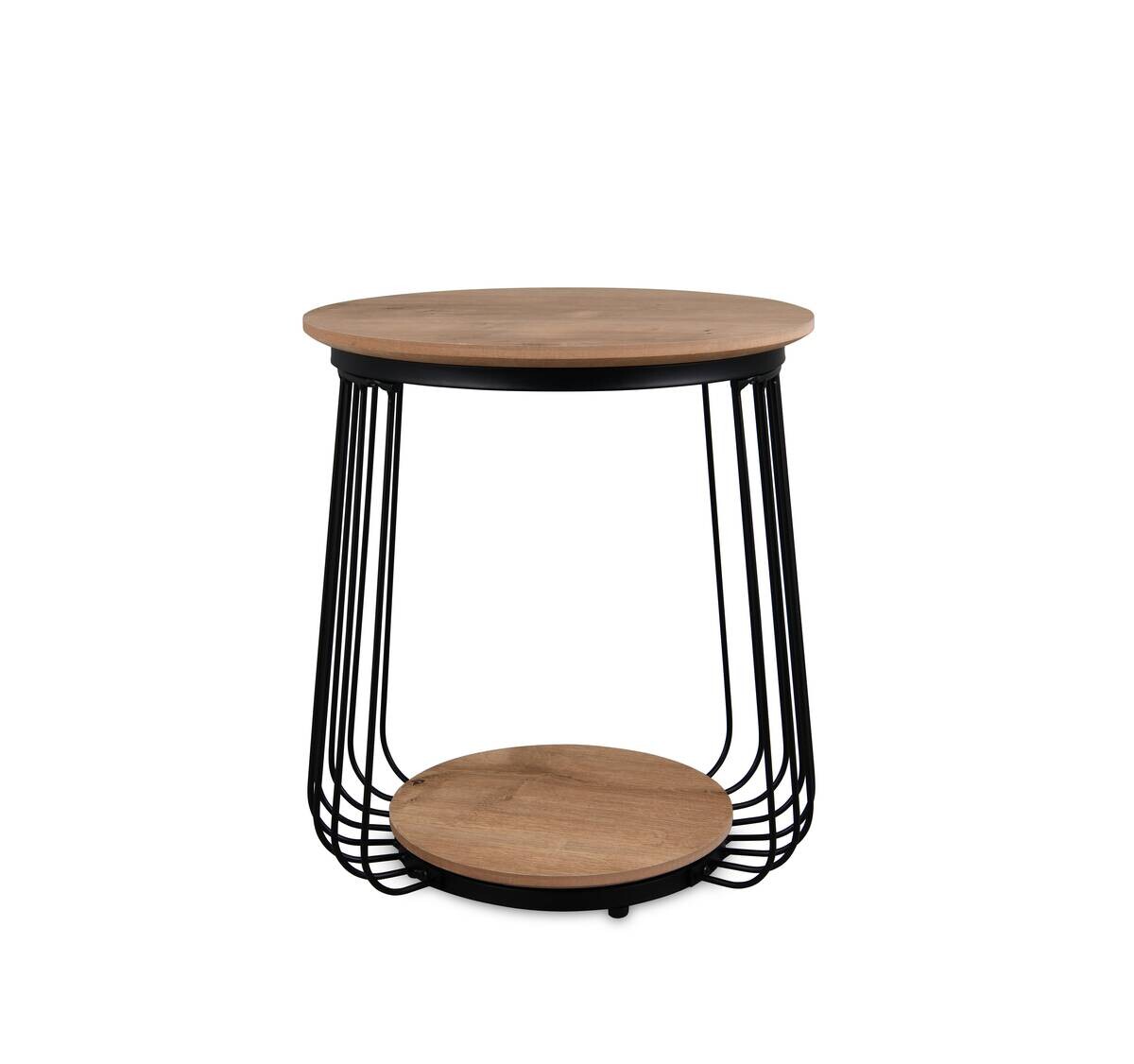 Couchtisch Arkali, 2er-Set Eiche Artisan Nachbildung H/D: ca. 50x50 cm