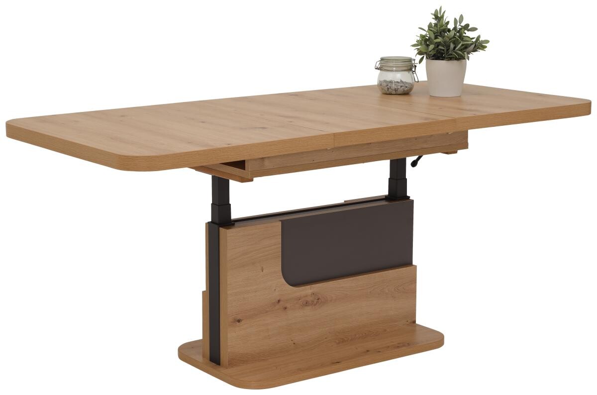 Couchtisch Herbert Eiche Artisan Nachbildung anthrazit B/H/T: ca. 110x58x70 cm