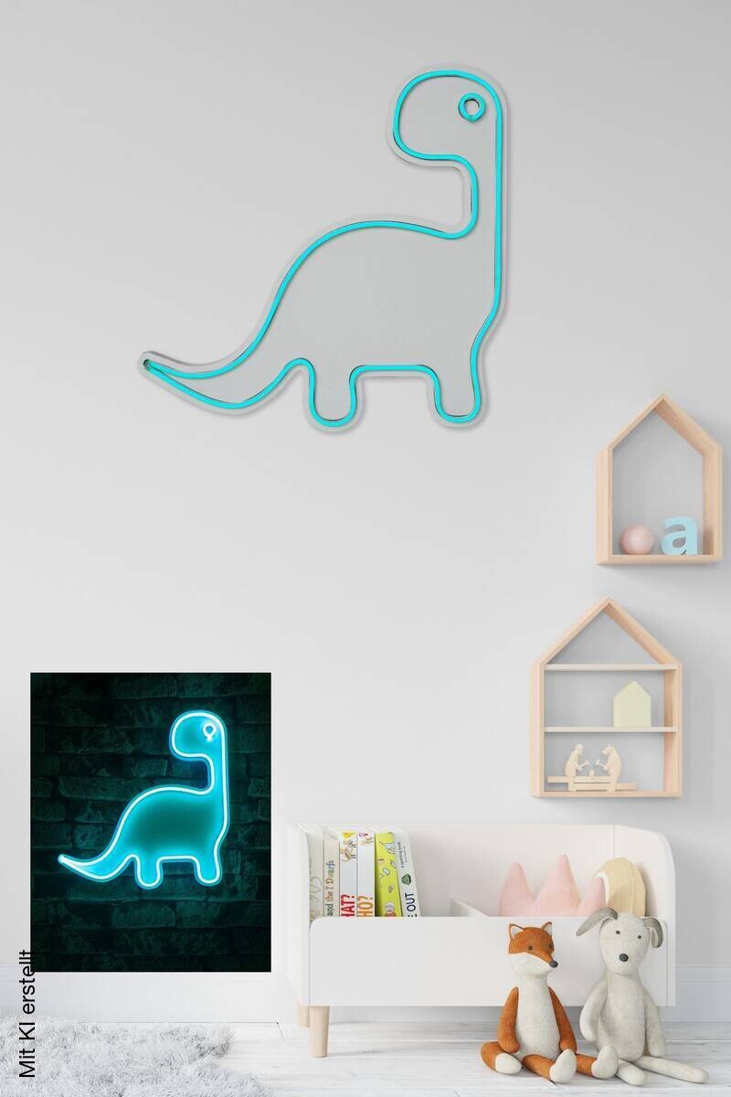 Opviq LED-Wandleuchte blau PVC B/H/T/L: ca. 40x40x2x40 cm