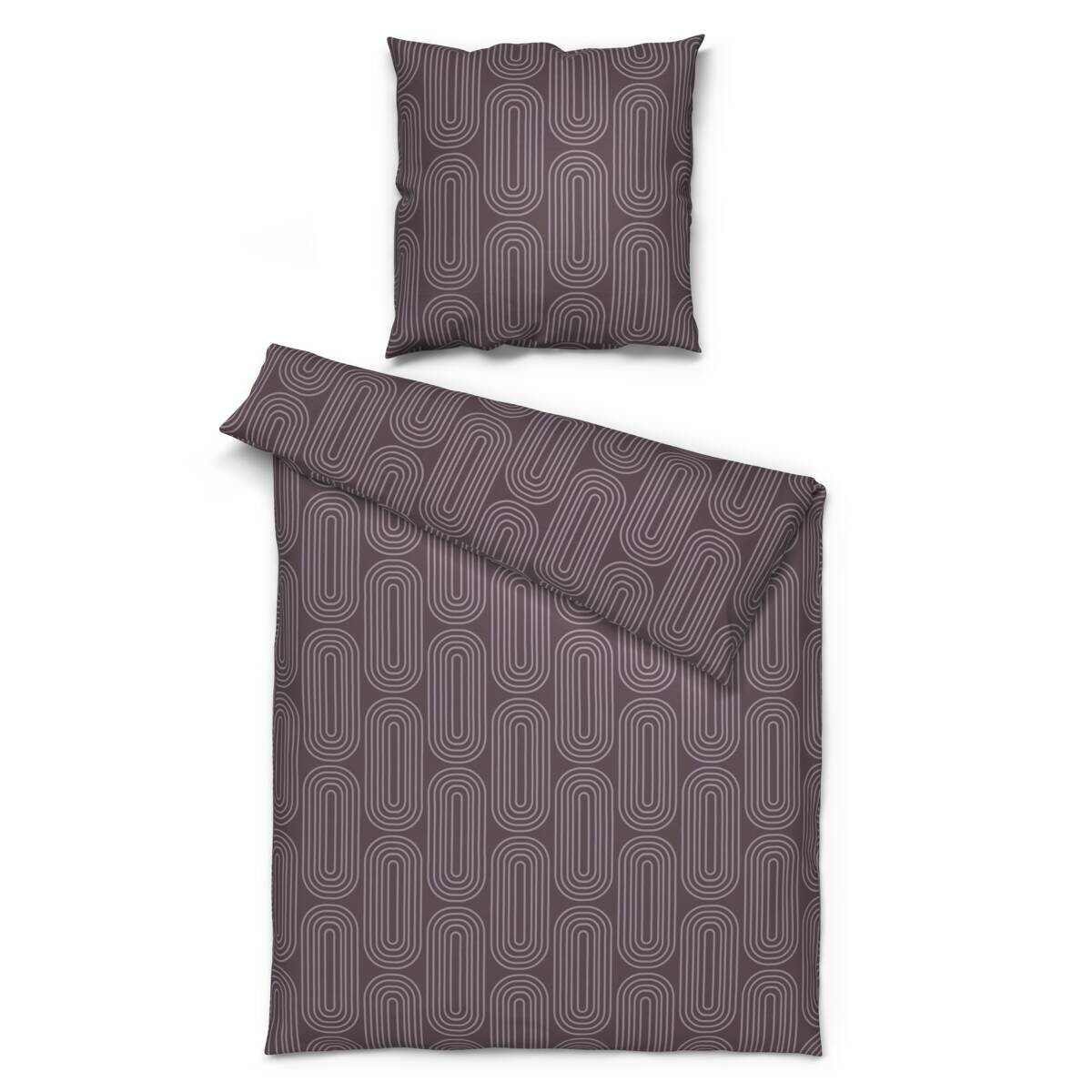 Sensation Microfaser Bettwäsche bordeaux 100% Polyester B/L: ca. 135x200 cm