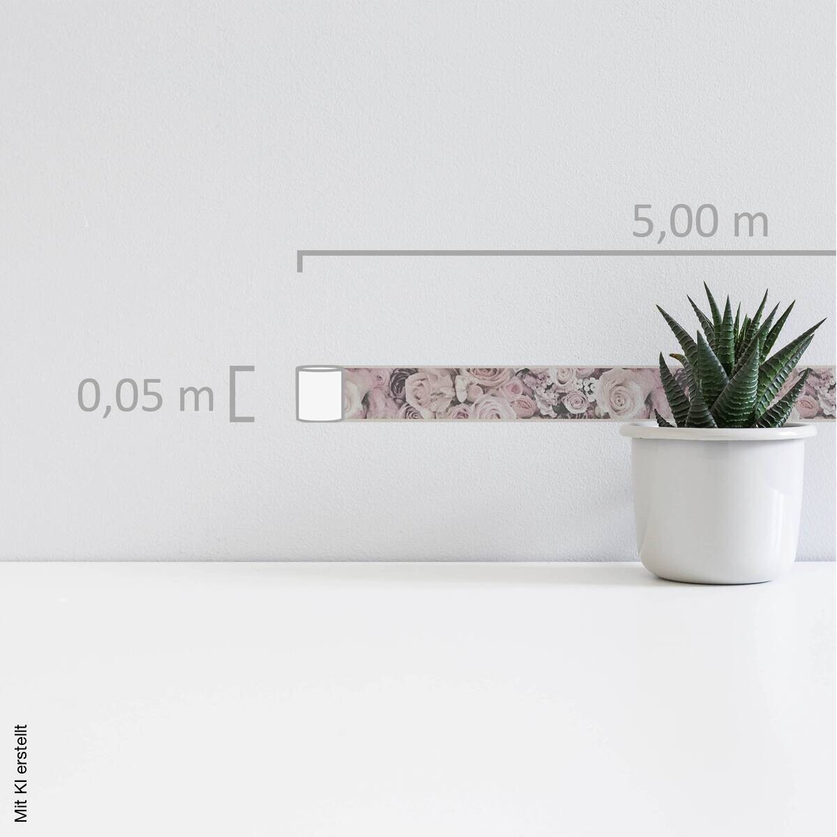 Borte Rosen B/L: ca. 5x500 cm