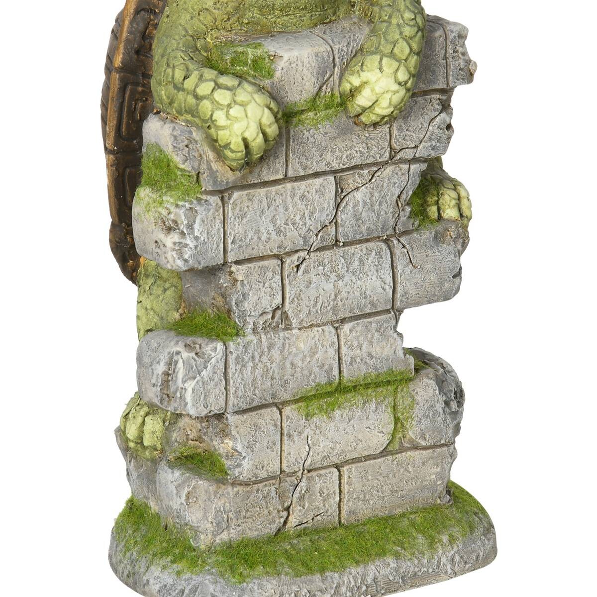 Outsunny Gartenstatue mit LED-Beleuchtung