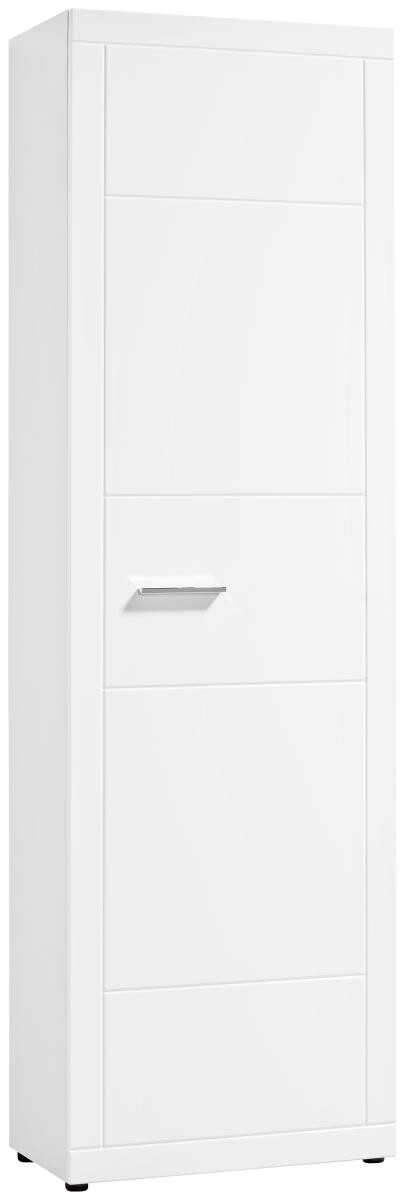 Garderobenschrank Atlanta weiß weiß Hochglanz B/H/T: ca. 60x202x35 cm