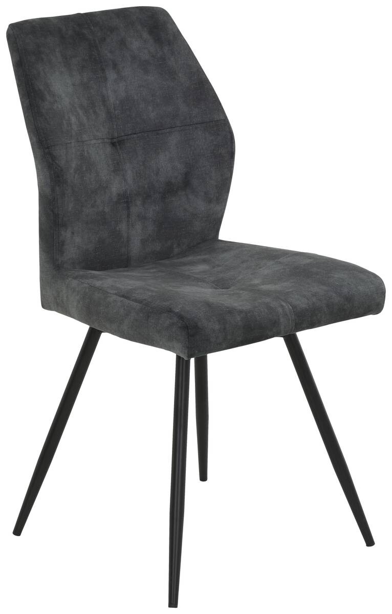 Stuhl Ally anthrazit Microfaser B/H/T: ca. 46x89x60 cm