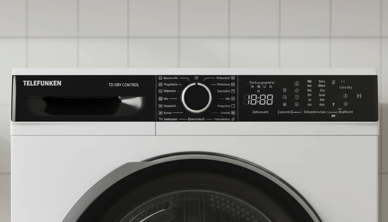 Telefunken Wärmepumpentrockner TF-WP-1128T3D weiß B/H/T: ca. 59,6x84,5x60,9 cm ca. 80 kg