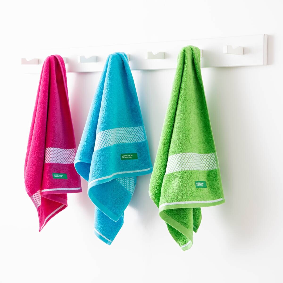 BENETTON Handtuch SUMMER hellblau Baumwolle B/L: ca. 50x90 cm