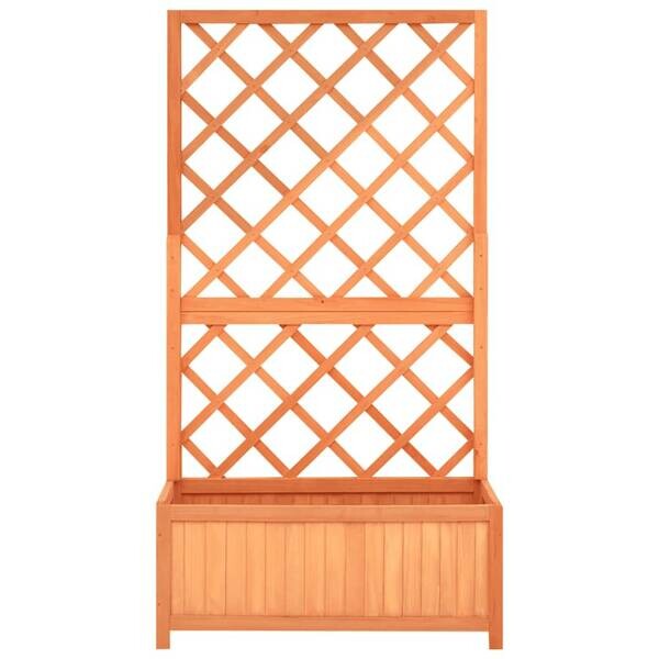 Gartenspalier braun Holz B/H/L: ca. 30x135x70 cm