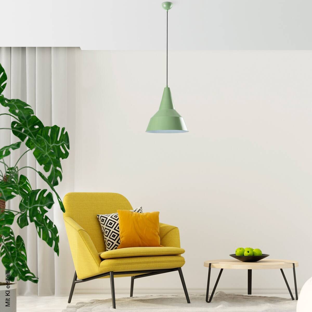 Opviq Pendelleuchte minze B/H/T: ca. 30x131x30 cm E27 1 Brennstellen