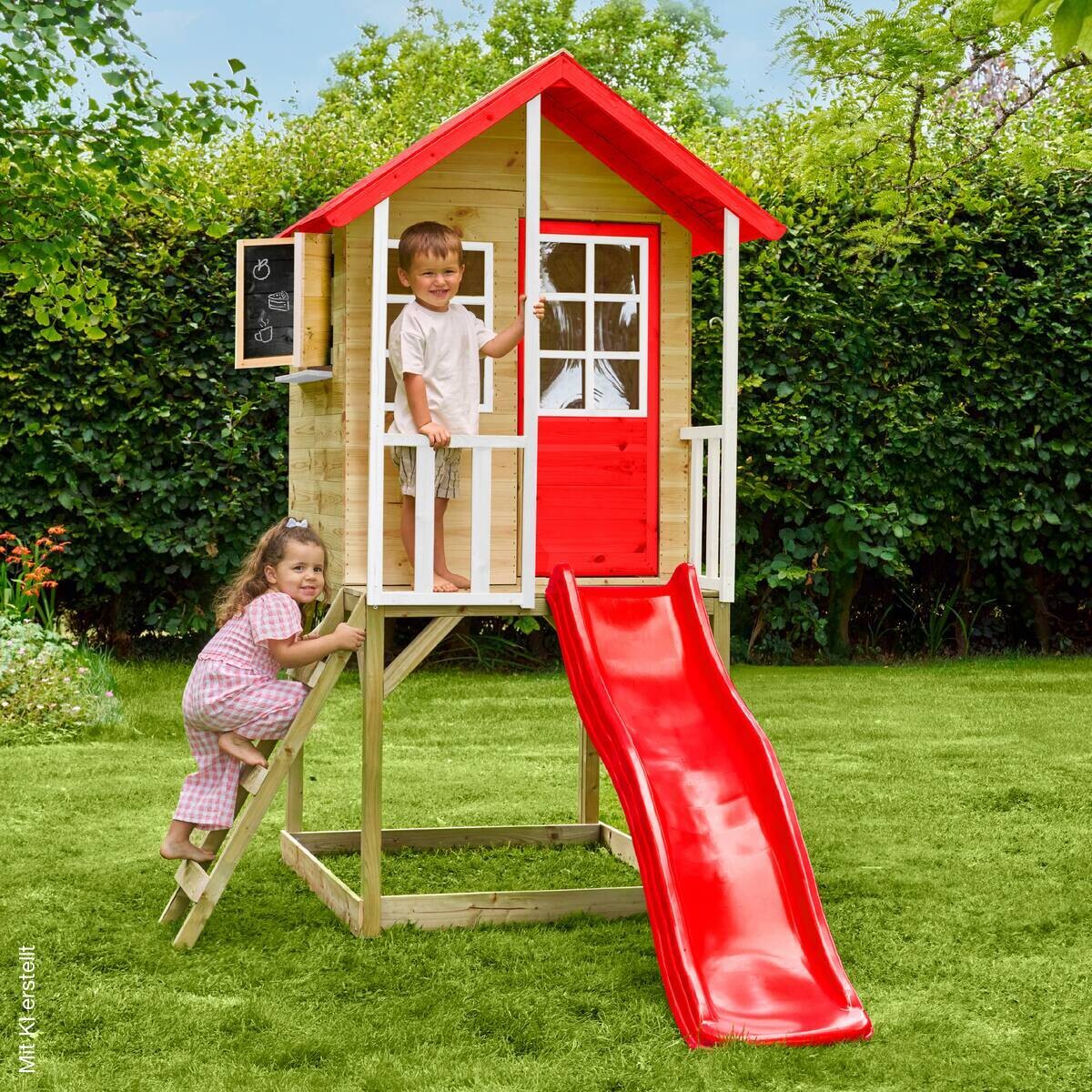 Zwerkules Spielhaus Lolla natur B/H/L: ca. 148x224x270 cm