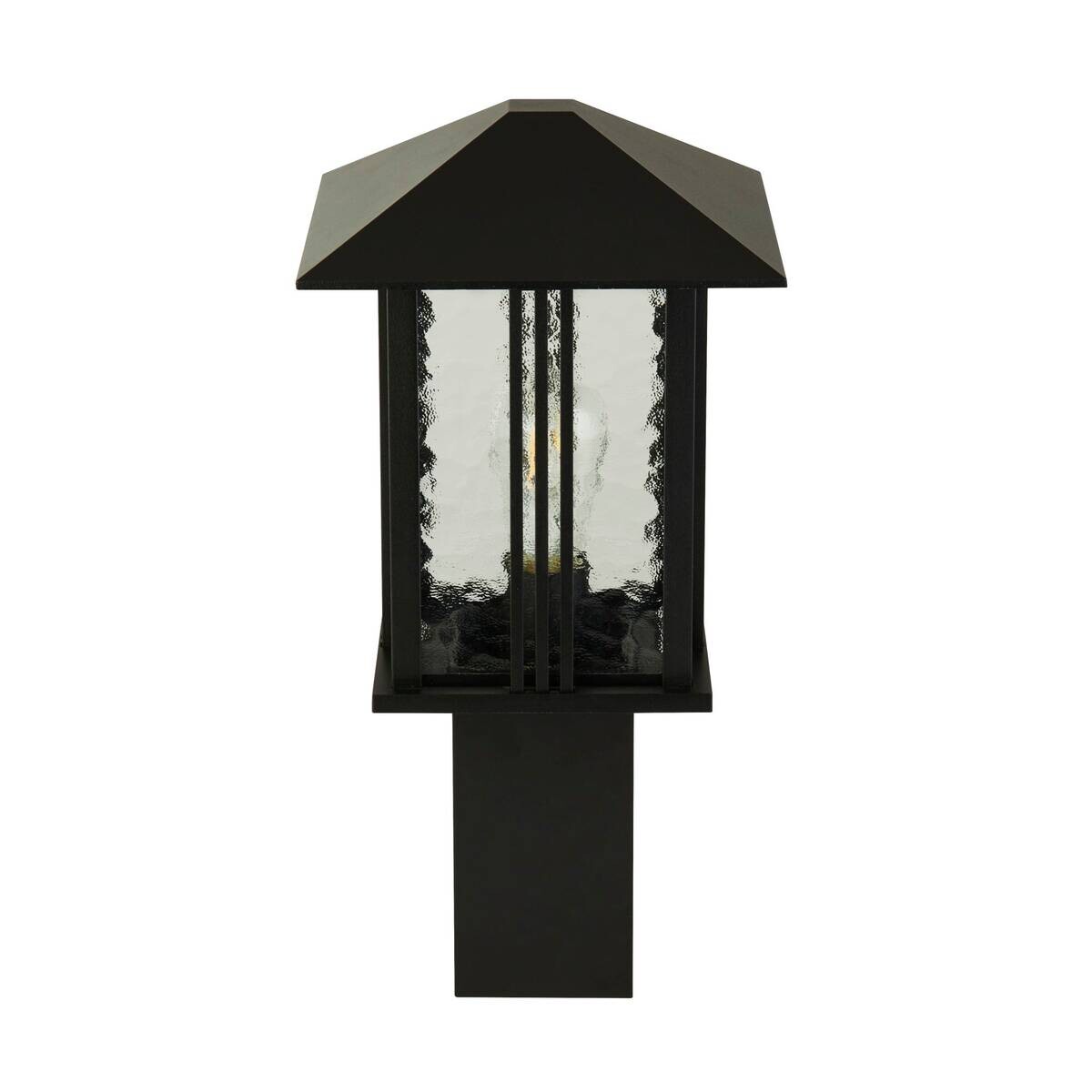Außenleuchte klar schwarz B/H/L: ca. 23x45x23 cm