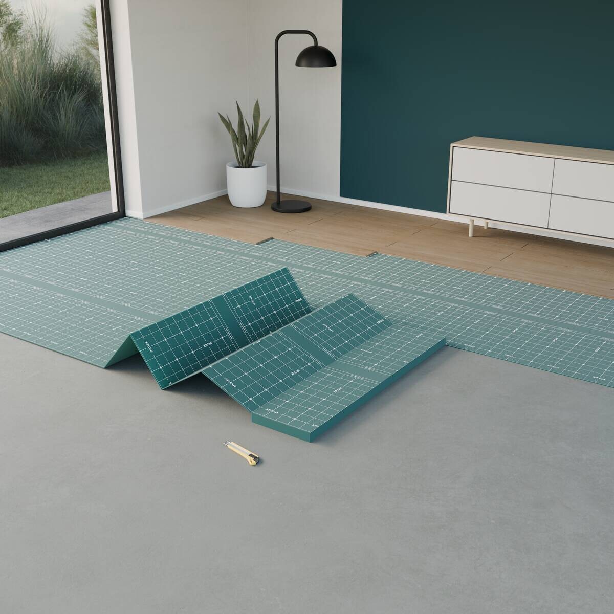 Laminatunterlage Laminatunterlage 7,49m² im Paket B/L: ca. 120x624 cm
