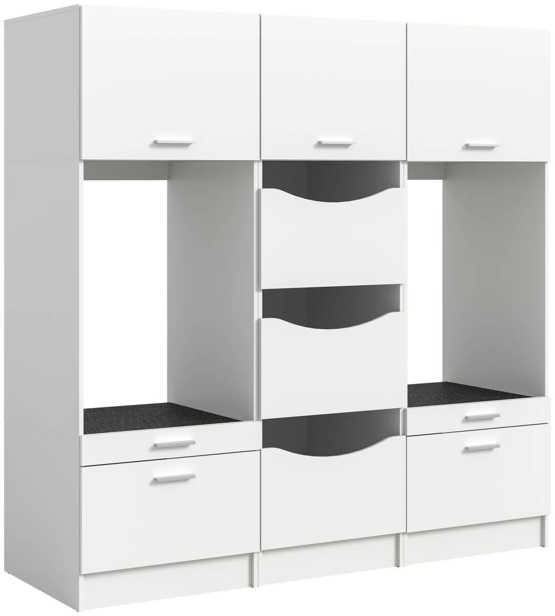Waschmaschinenumbauschrank Free weiß B/H/T: ca. 192x195x68 cm