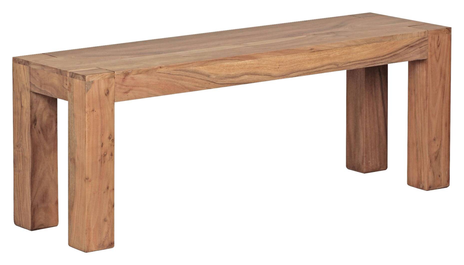 Wohnling Sitzbank natur Akazie B/H/T: ca. 120x45x35 cm