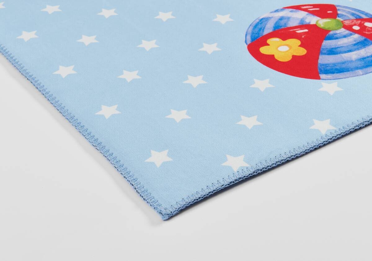 Baby Glück Kinderteppich blau B/L: ca. 80x150 cm