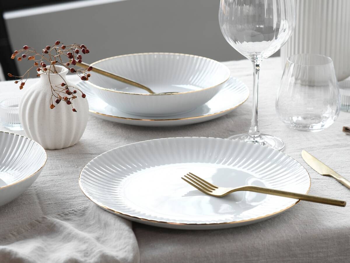 CreaTable Tafelservice Allegra Goldband