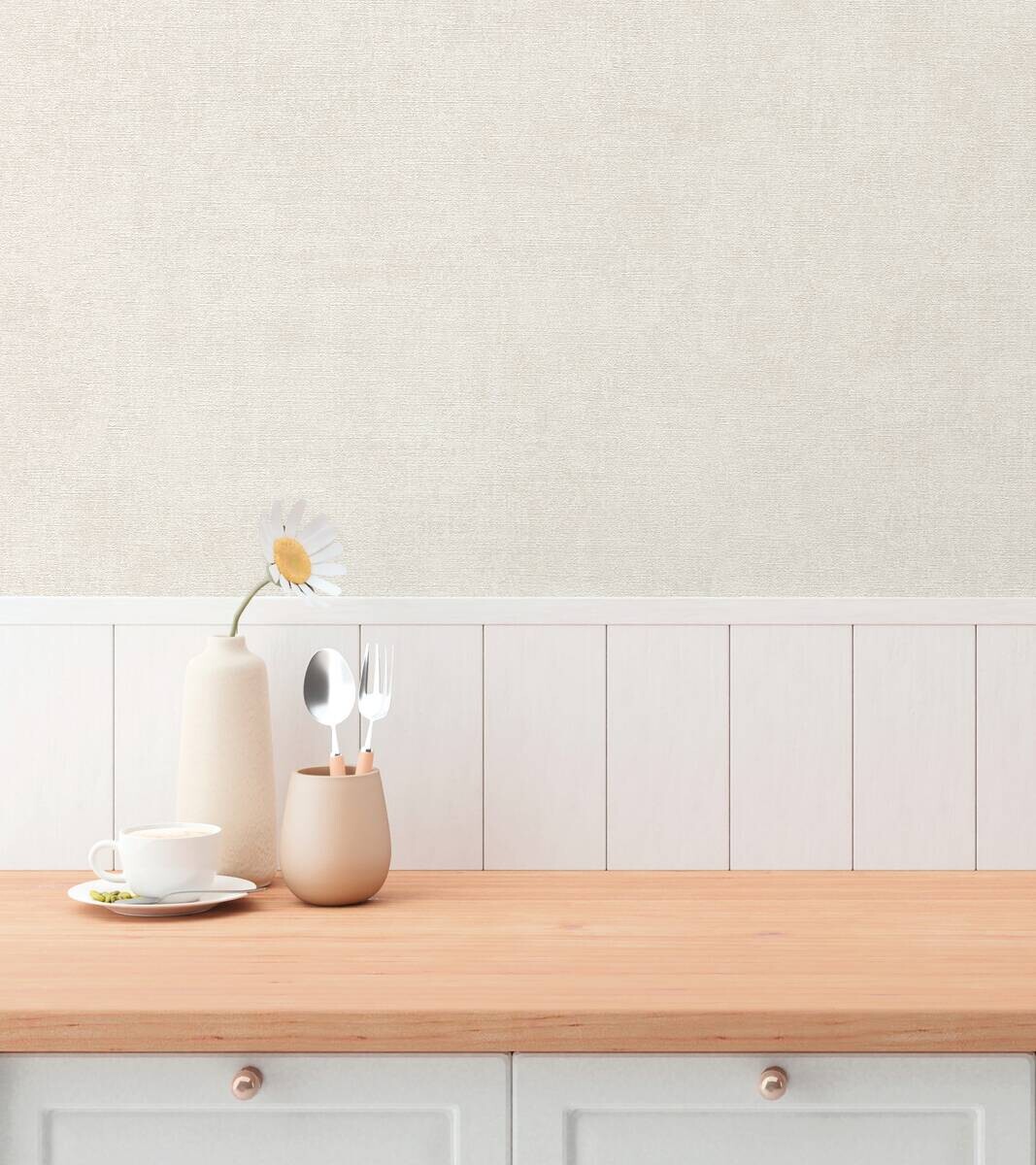 A.S.Creation Vliestapete beige creme B/H/D: ca. 53x1005x8,2 cm