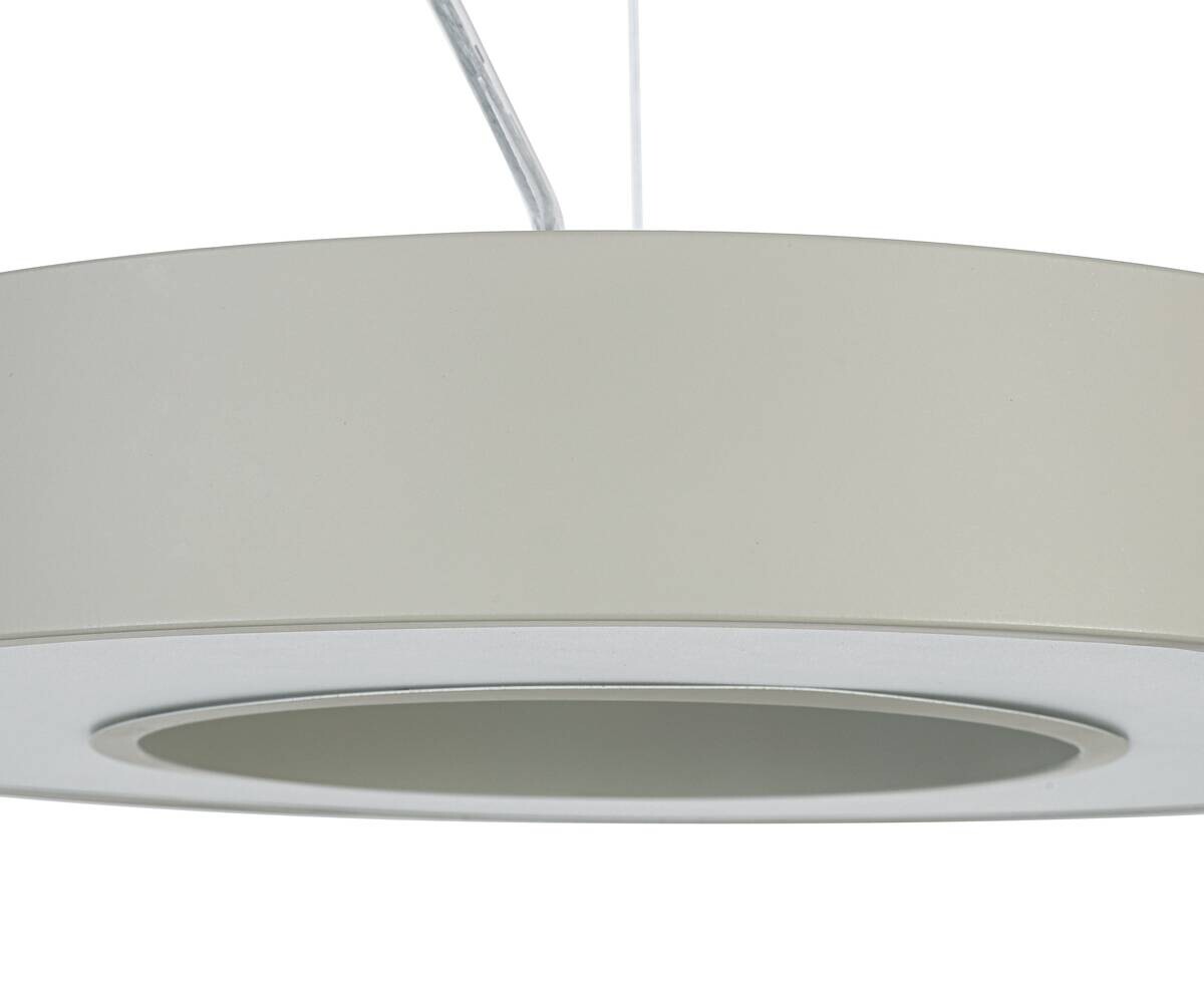 Nolo LED-Pendelleuchte Rayan sand Metall H/D: ca. 120x40 cm