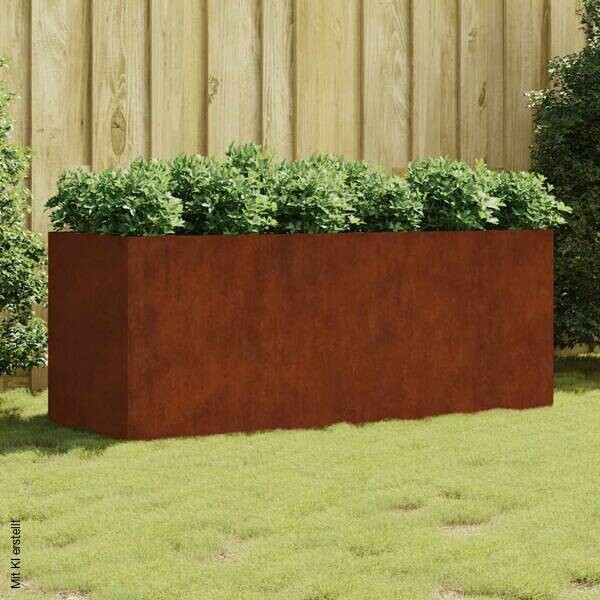 Hochbeet braun Stahl B/H/L: ca. 80x80x200 cm