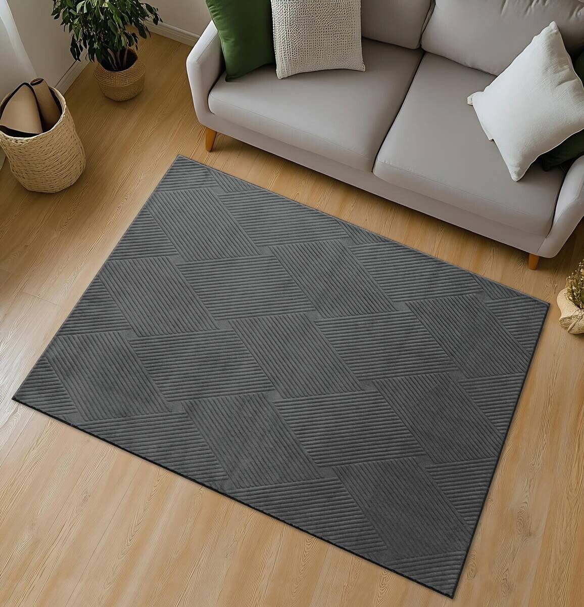 Fellimitat Monaco stone B/L: ca. 160x230 cm