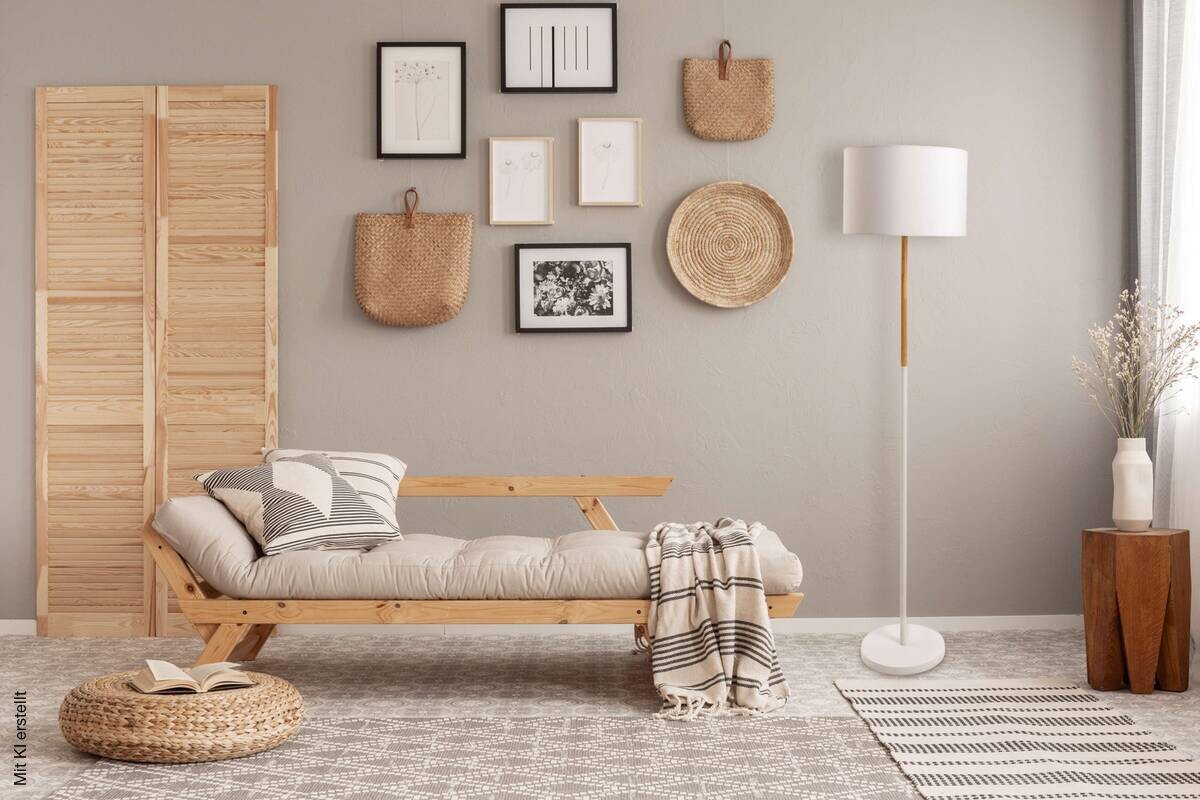 Näve Leuchten Stehlampe 2088023 weiß Textil Kunststoff Metall B/H/T: ca. 36x150x36 cm 1 Brennstellen