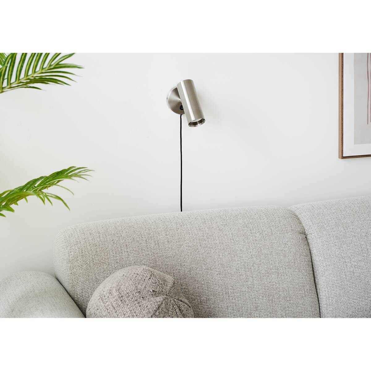 Housenordic Wandleuchte Pariser silber Metall B/H/L: ca. 10x22x15 cm GU10 1 Brennstellen