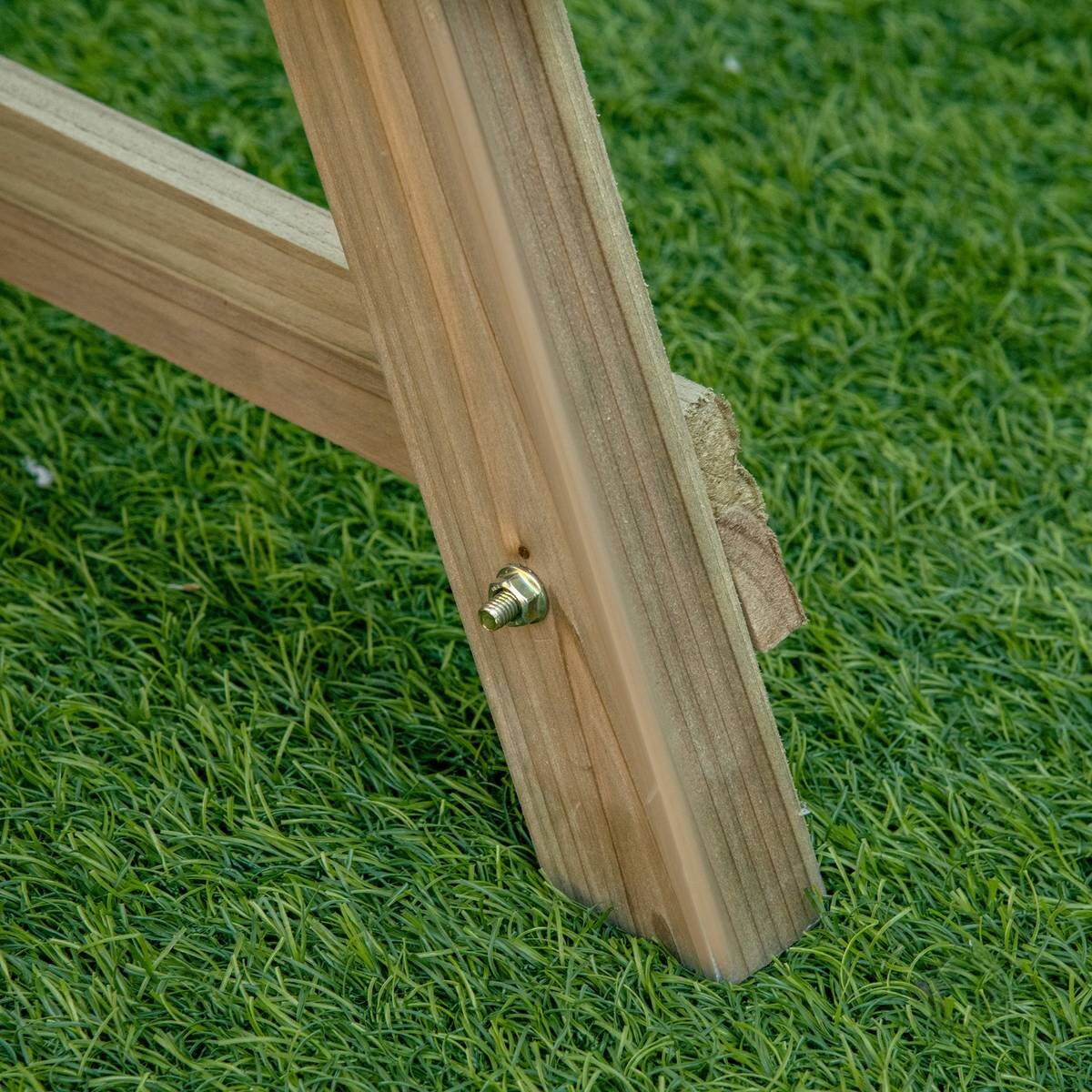 Outsunny Blumentreppe natur Holz B/H/L: ca. 61x77x71 cm