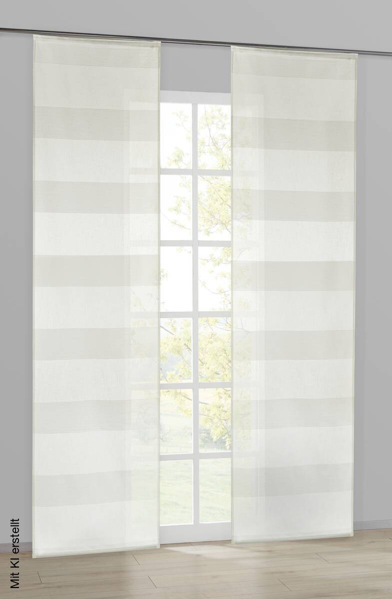 POCOline Schiebevorhang Andrea weiß B/L: ca. 60x245 cm