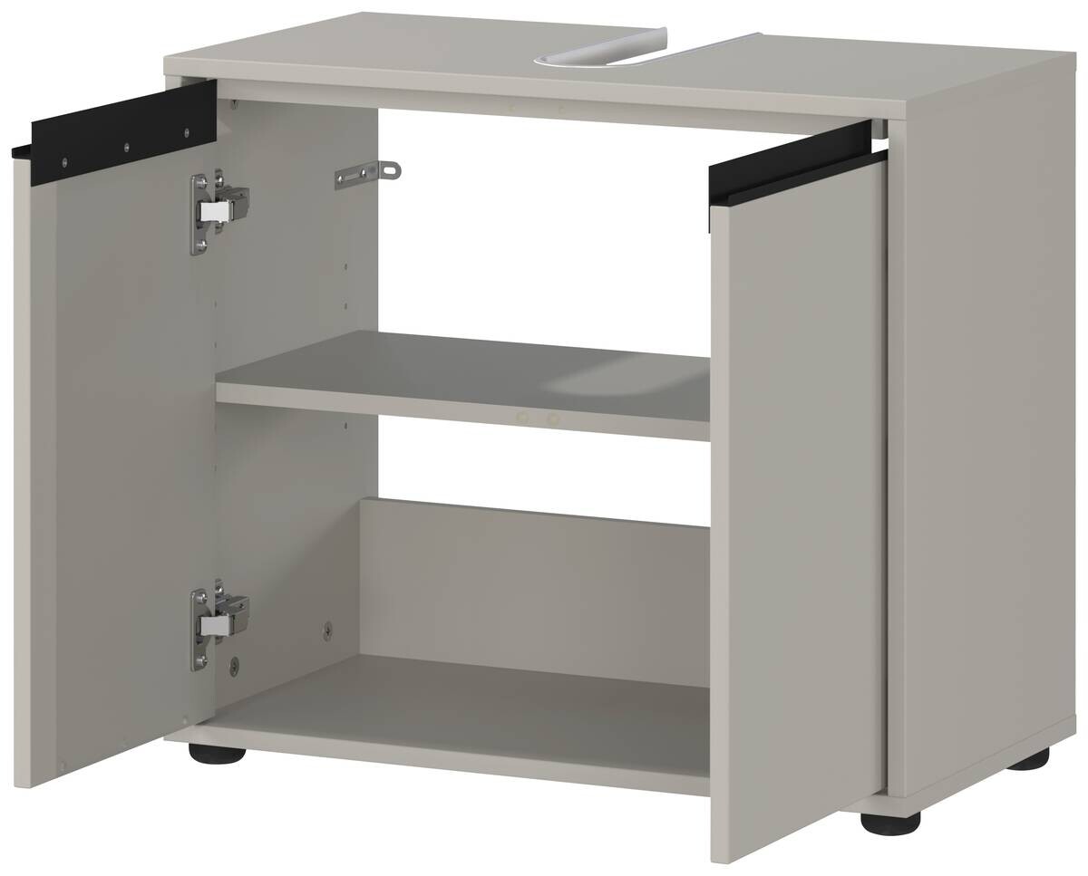 Waschbeckenunterschrank 2200-186 steingrau B/H/T: ca. 63x55x34 cm