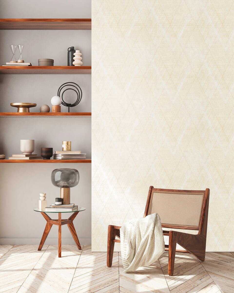 A.S.Creation Vliestapete creme beige B/H/D: ca. 53x1005x8,4 cm