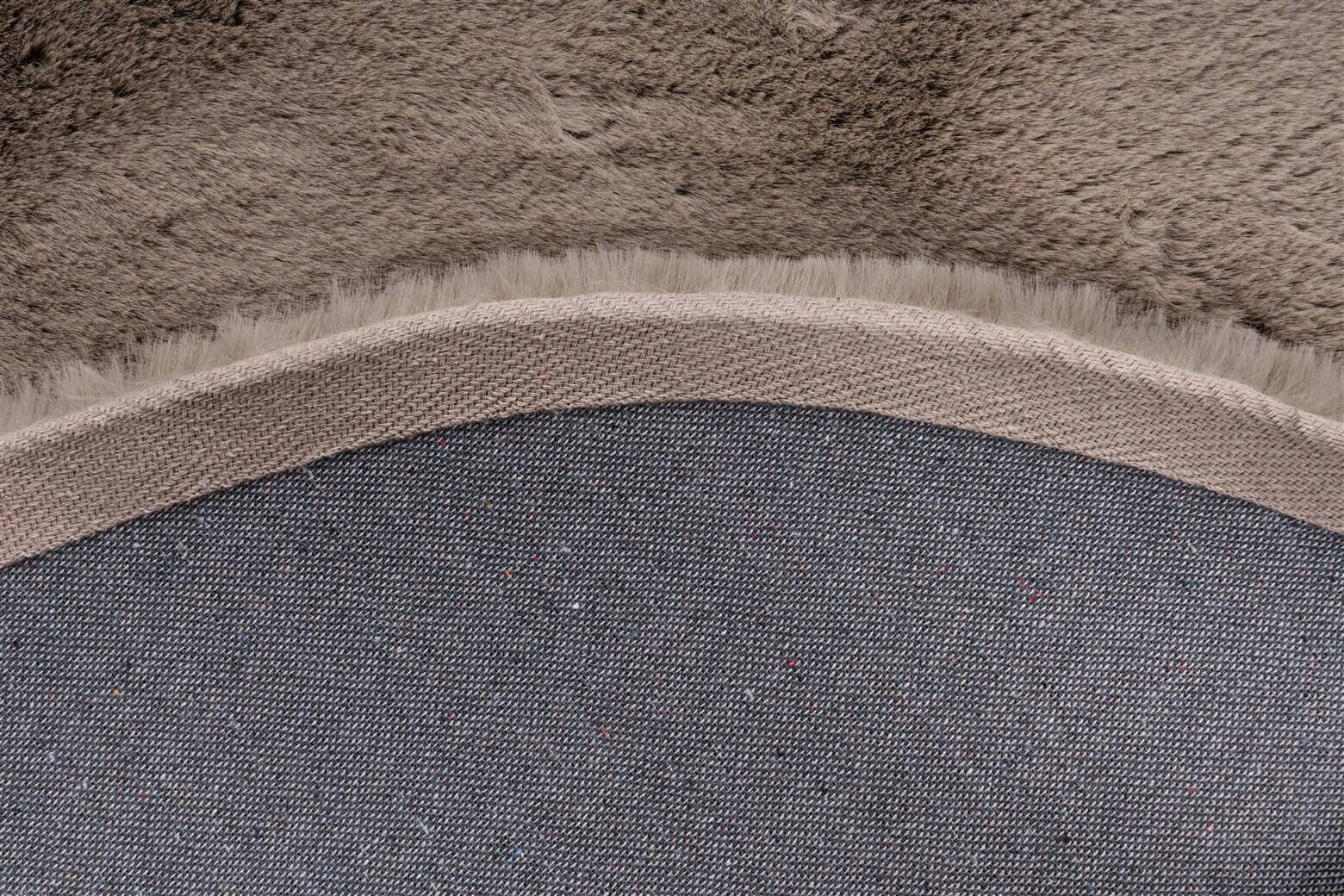 Padiro Hochflorteppich Rabbit Light 525 taupe D: ca. 120 cm