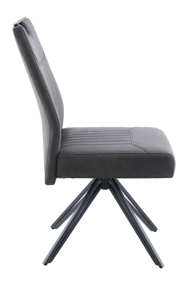 Stuhl Maggy anthrazit Microfaser B/H/T: ca. 54x97x69 cm
