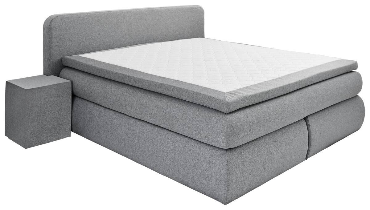 Boxspringbett Madeira Silbergrau Liegefläche B/L: ca. 180x200 cm