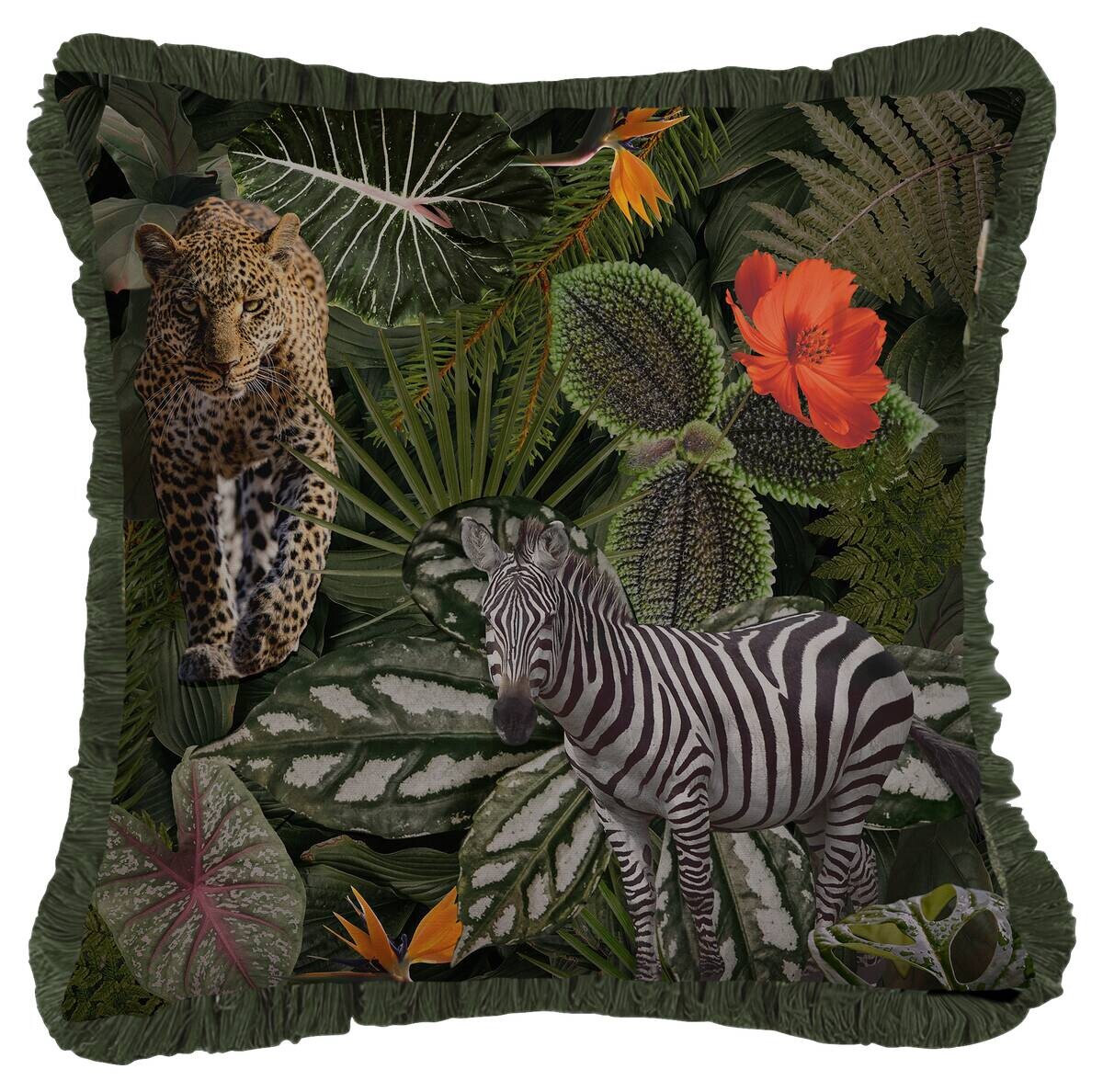 Dekokissen Afrika multicolor Polyester B/L: ca. 43x43 cm