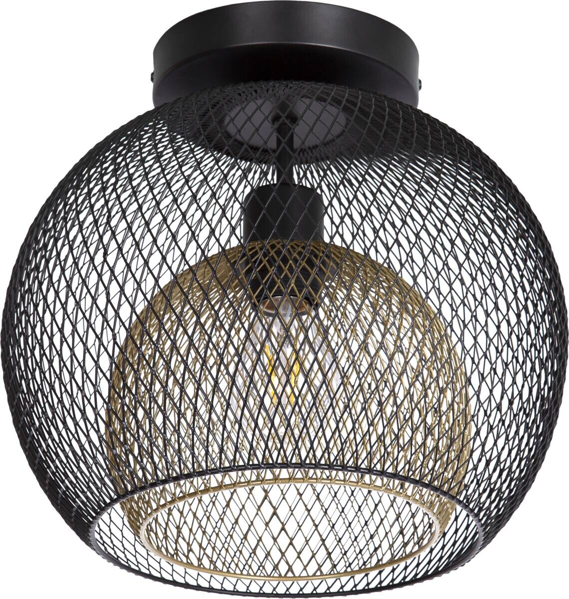 GLOBO Deckenleuchte SELINA 60260108X schwarz Metall H/D: ca. 28,5x30 cm E27 1 Brennstellen
