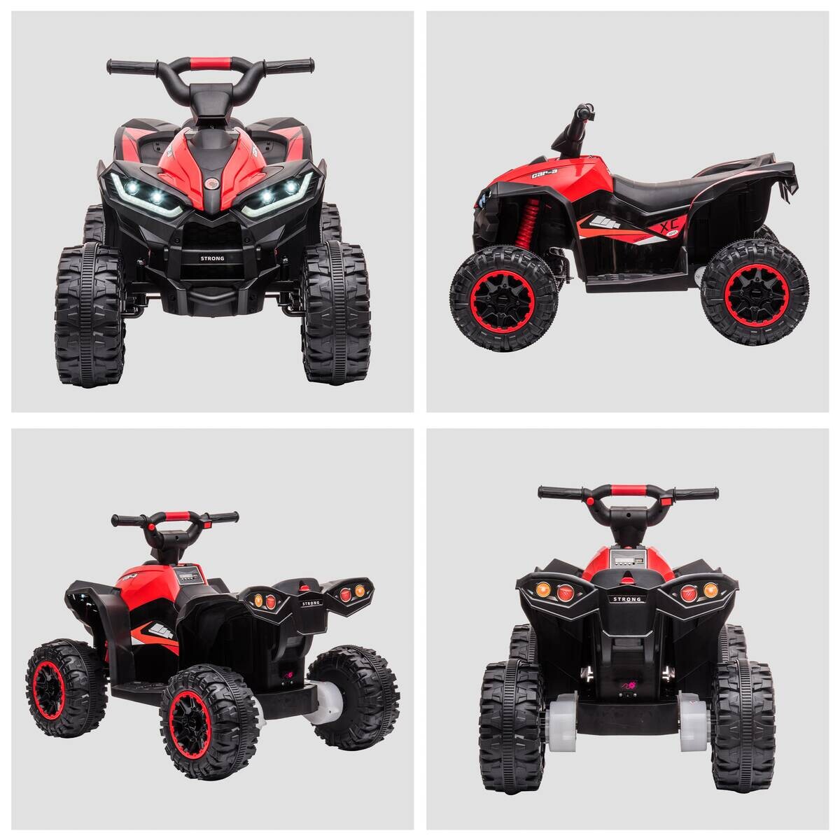 HOMCOM Elektro-Quad rot B/H/L: ca. 53x55,5x83 cm