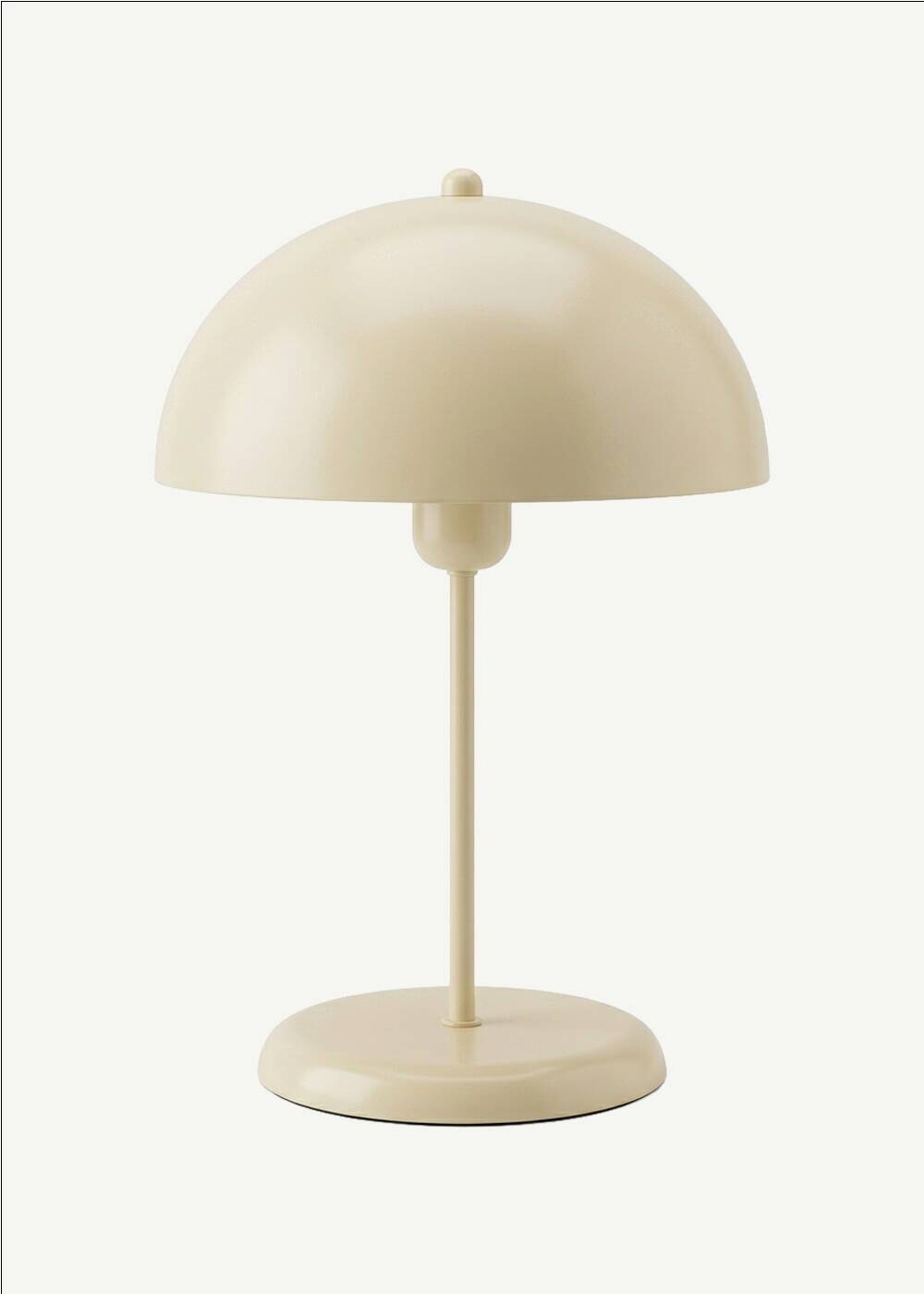 Tischleuchte creme Metall B/H/L/D: ca. 25x39x25x25 cm E27 1 Brennstellen