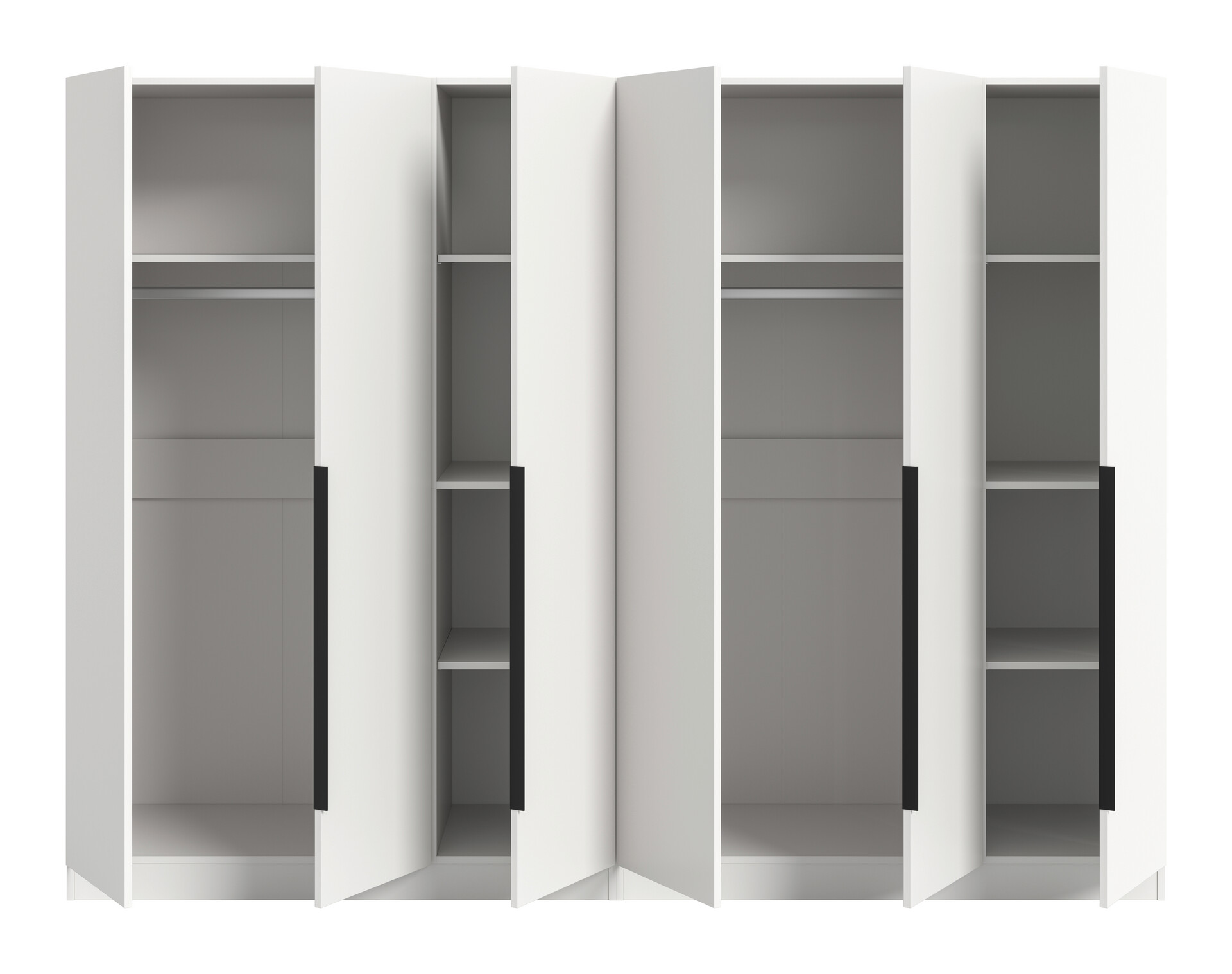 Kleiderschrank KOPENHAGEN weiß B/H/T: ca. 240x181x52 cm