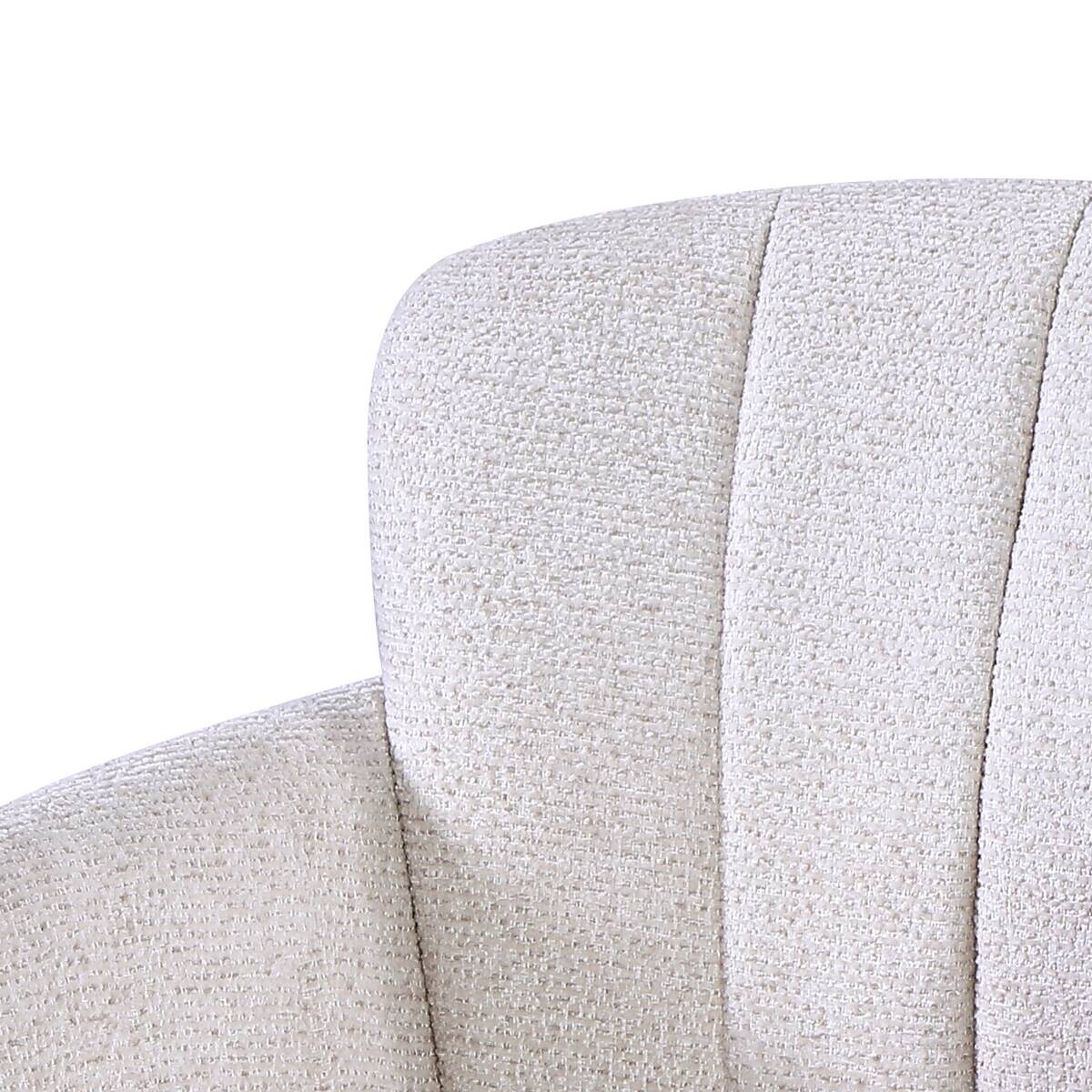 Armlehnstuhl Dana beige Webstoff B/H/T: ca. 58x84x61 cm