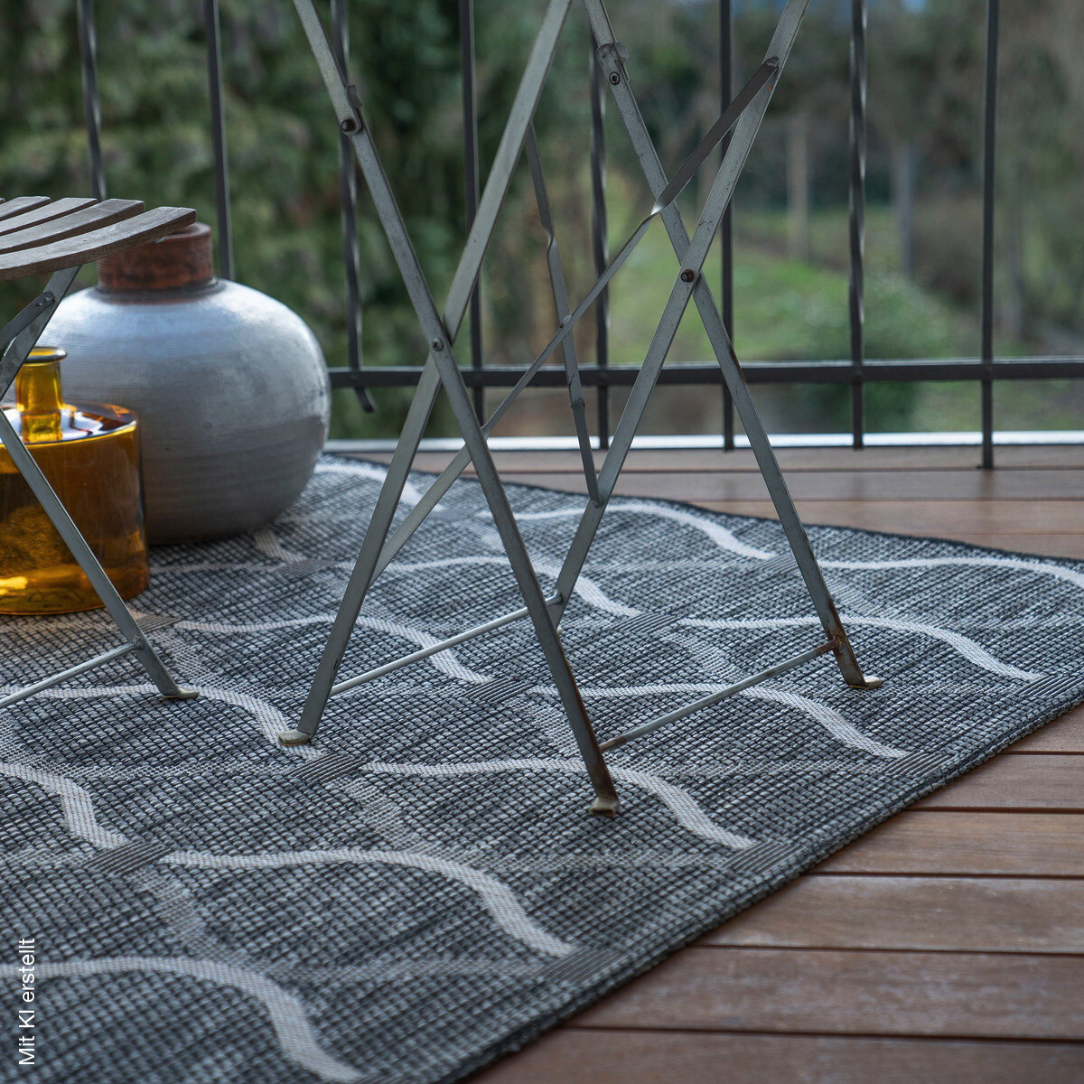 Obsession Teppich My Outdoor grau B/L: ca. 120x170 cm