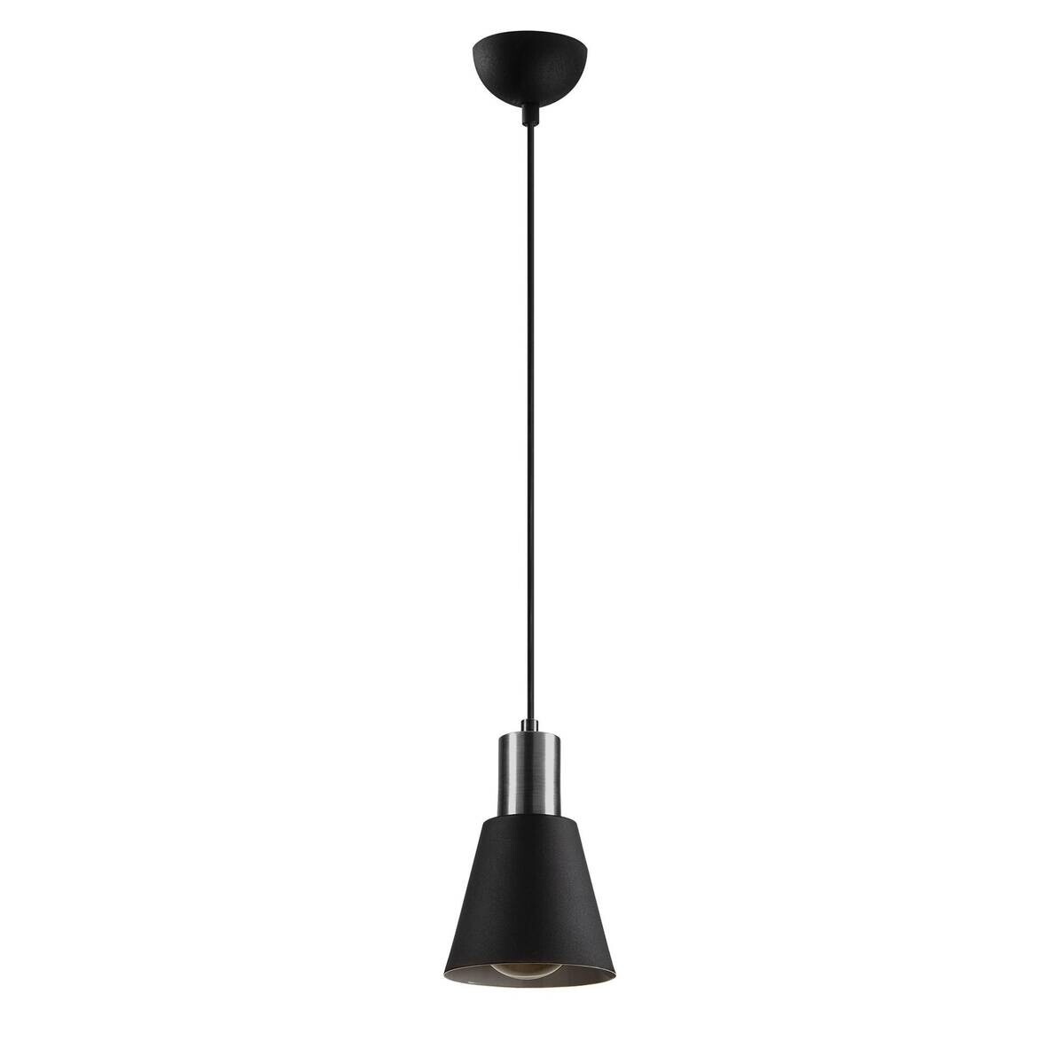 Opviq Pendelleuchte Kem schwarz nickel Eisen B/H/T/L/D: ca. 14x114x14x14x14 cm E27 1 Brennstellen