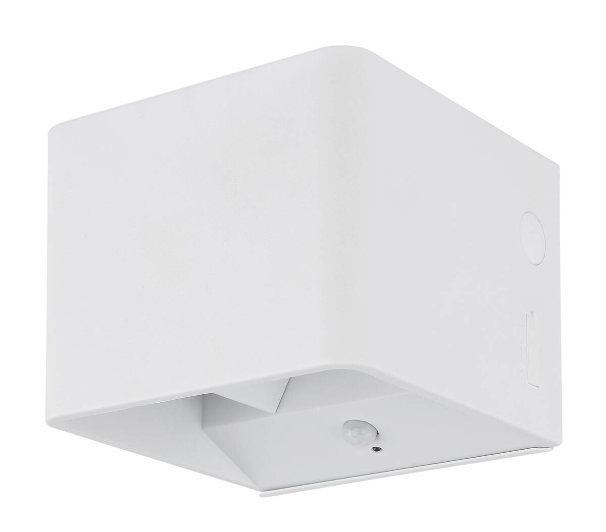 GLOBO LED-Wandleuchte klar weiß PVC Metall Kunststoff B/H/L: ca. 10,1x8x10,2 cm 1 Brennstellen