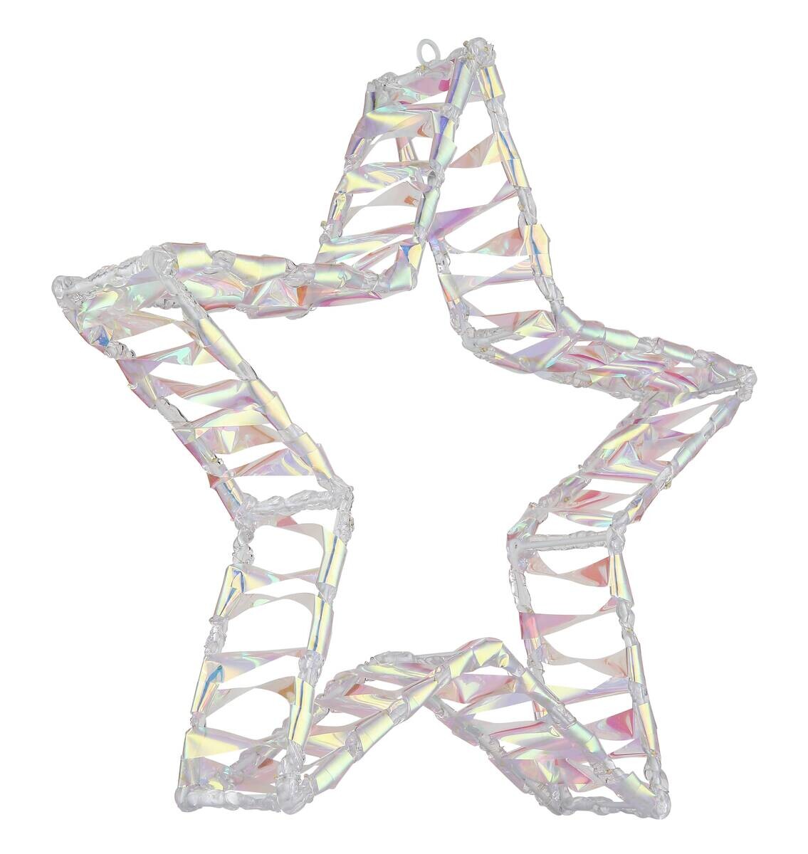 GLOBO LED-Stern klar weiß Acryl Metall B/H/L: ca. 7x39x37 cm 100 Brennstellen