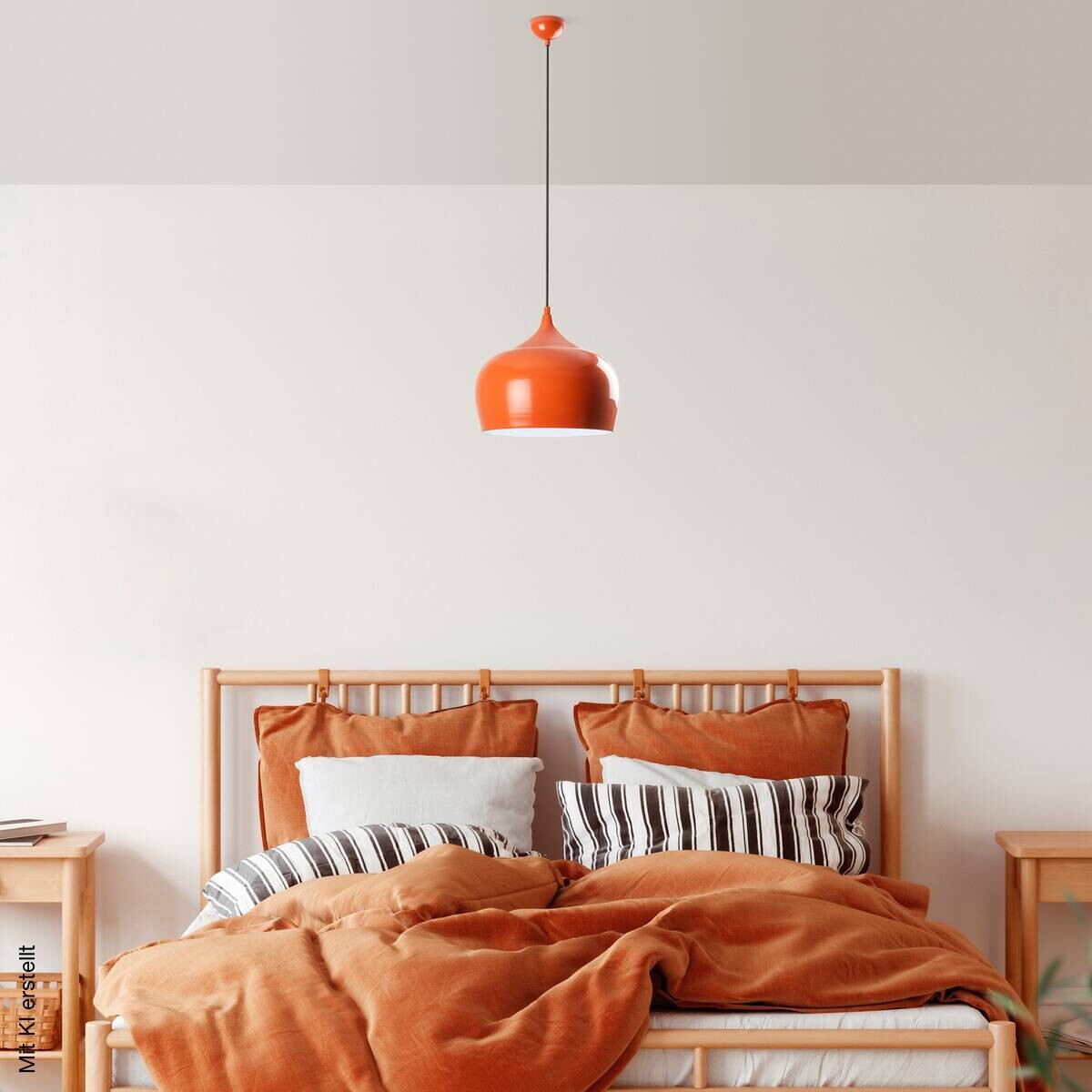 Opviq Pendelleuchte orange B/H/T: ca. 28x125x28 cm E27 1 Brennstellen