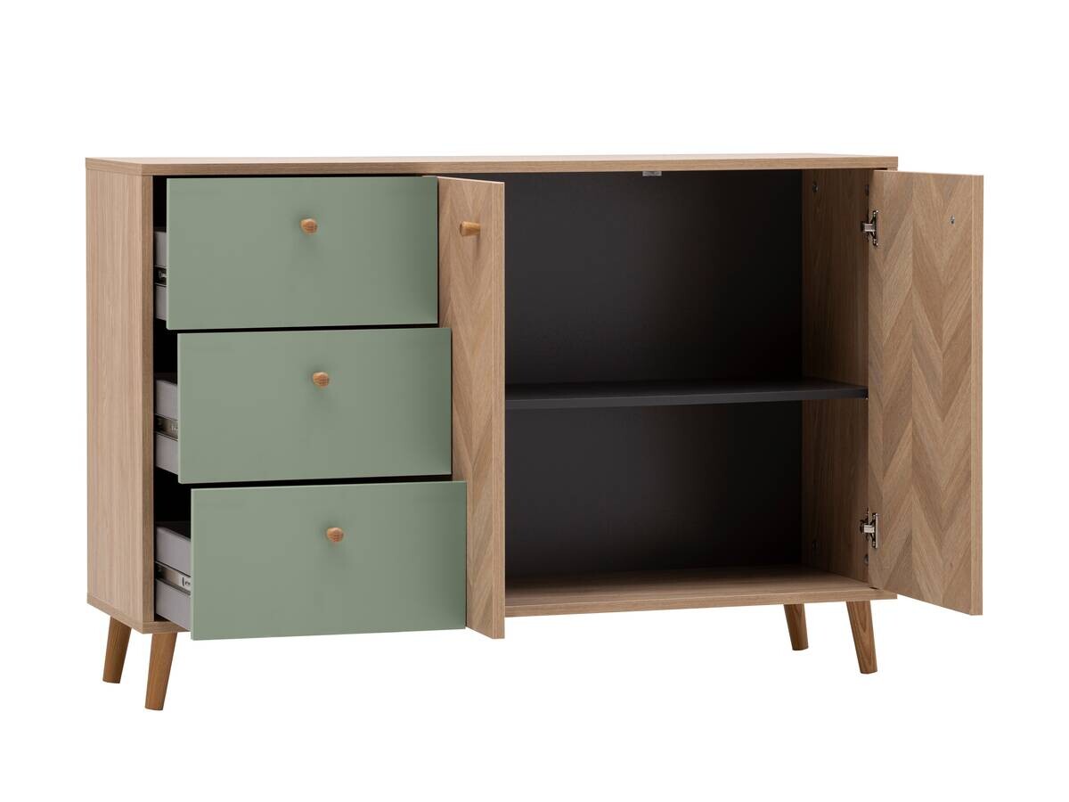 Sideboard Visby Pistazie Eiche Nachbildung B/H/T: ca. 109x63,9x33,05 cm