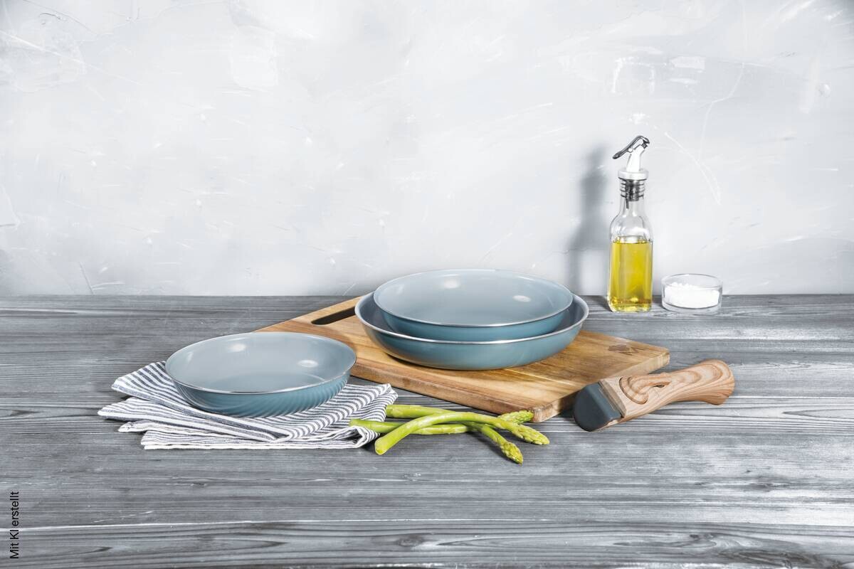 BERGNER Pfannenset CLICK & COOK silber Aluminium 4 tlg.