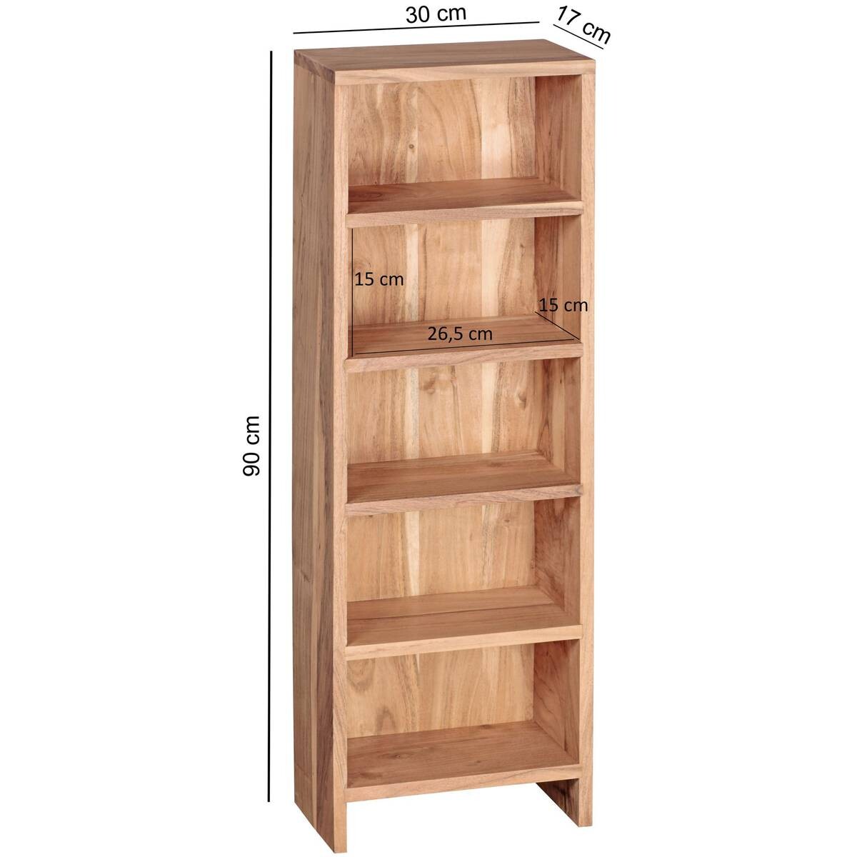 CD Regal natur B/H/T: ca. 30x90x17 cm